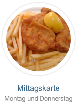 Mittagskarte Montag und Donnerstag